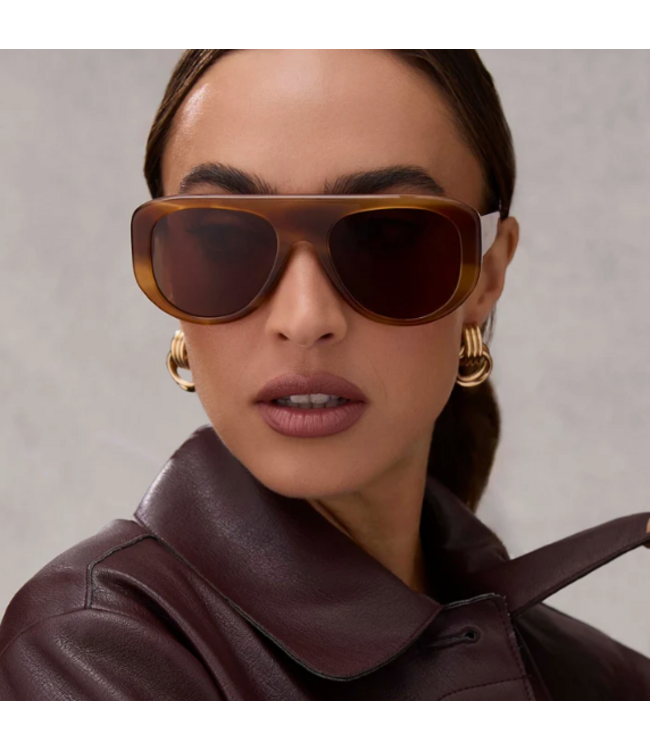Diff Eyewear Morgan Tawny Tort Brown Sunglasses