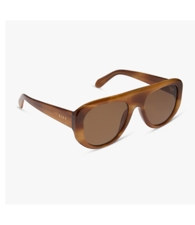 Diff Eyewear Morgan Tawny Tort Brown Sunglasses