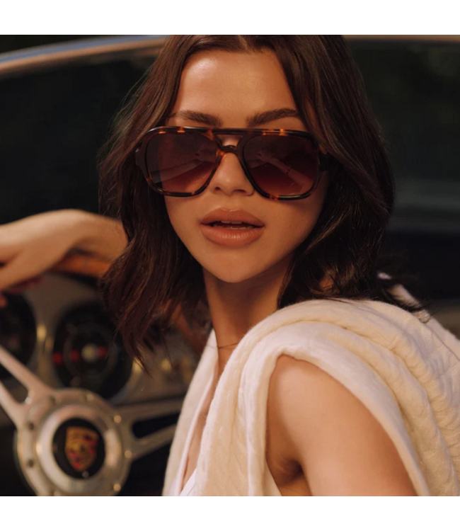 Diff Eyewear Layton Rich Tort Brown Sunglasses