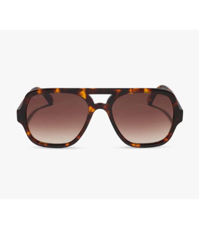 Diff Eyewear Layton Rich Tort Brown Sunglasses