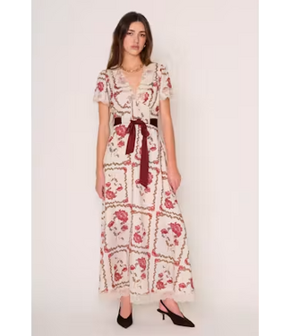 Tabitha Dress Victorian Wine