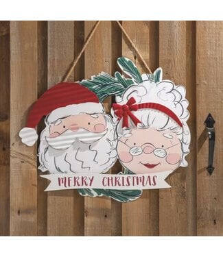 Mr & Mrs Claus Door Hanger