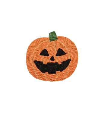 Jack-O-Lantern Beaded Trivet