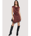 Romantic Grace Mini Dress Plum