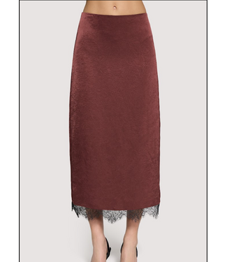 Romantic Grace Midi Skirt Plum