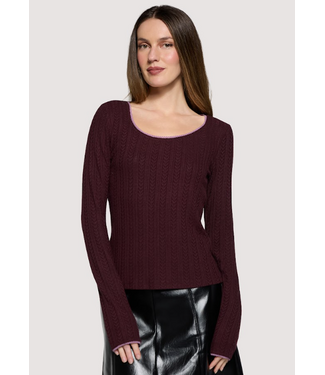 Samira Long Sleeve Top Plum