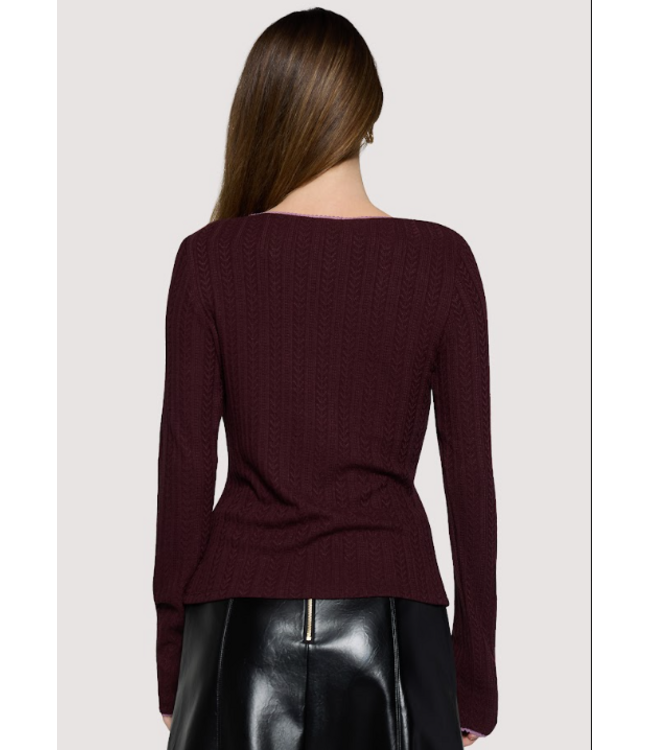 Samira Long Sleeve Top Plum