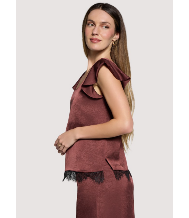 Romantic Grace Top Plum
