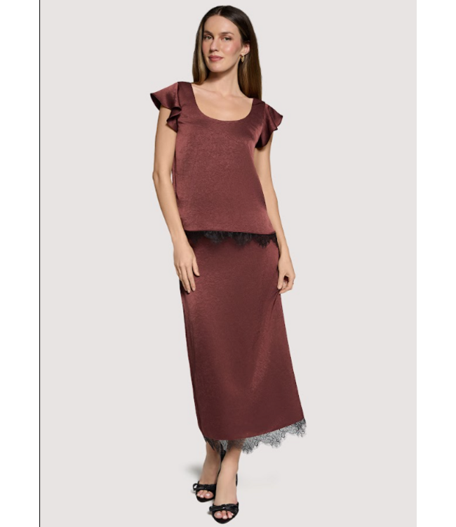 Romantic Grace Top Plum