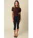 Maddie Short Sleeve Knit Cardigan Brown