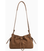 Melie Bianco Rhuby Camel Recycled Vegan Suede Shoulder Bag