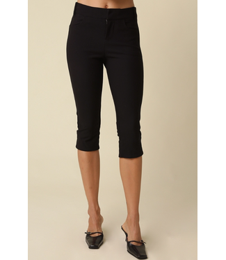 Emery Tailored Capri Pants Black