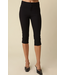 Emery Tailored Capri Pants Black