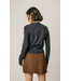Classic Argyle Button Front Cardigan Navy Caramel