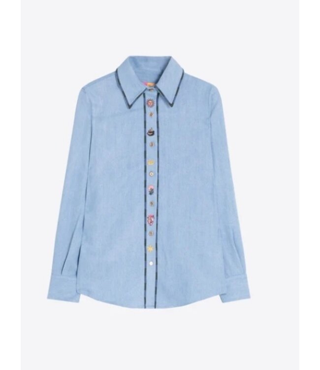 VillaGallo Denim Medio Blouse