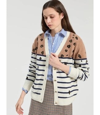 VillaGallo Leopardo Cardigan