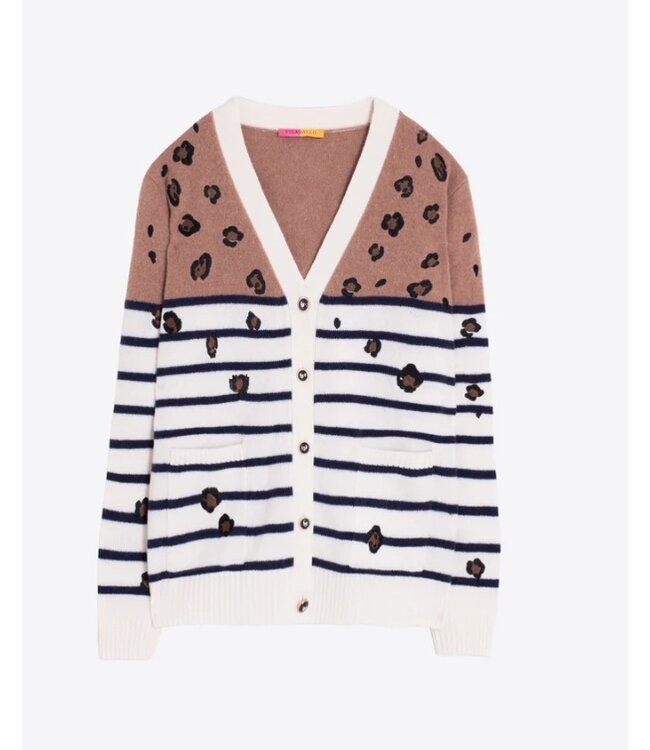 VillaGallo Leopardo Cardigan