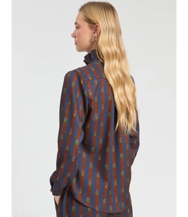 VillaGallo Raya Marron Marino Blouse