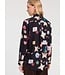 VillaGallo Love Print Black Blouse