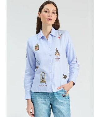 VilaGallo Espiga Azul Blouse
