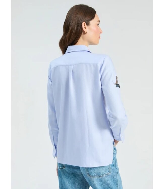 VillaGallo Espiga Azul Blouse