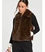 VillaGallo Vison Marron Eco Fur Vest