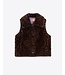 VillaGallo Vison Marron Eco Fur Vest