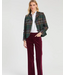 VilaGallo Green and Burgundy Checked Jacket