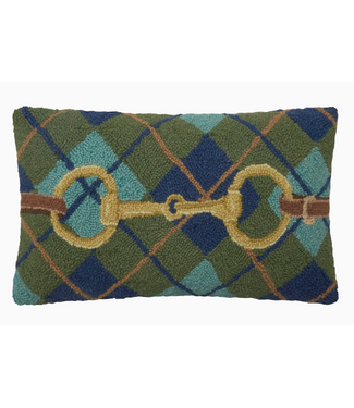 Gingham Buckle Hook Pillow