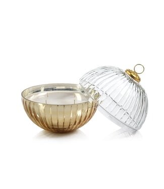 Etched Glass Ornament Scented Candle Large