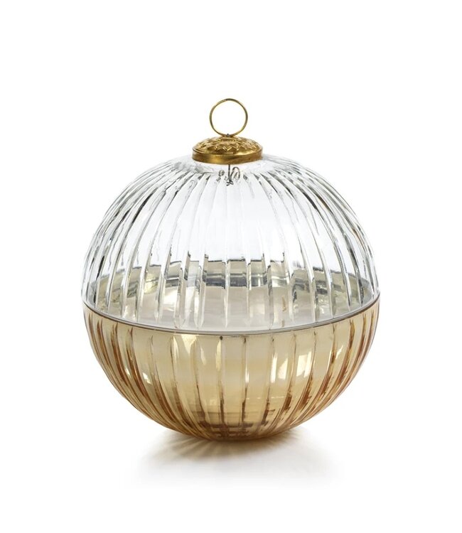 Etched Glass Ornament Scented Candle Large
