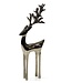 Zodax Reindeer Figurine Tall Polished Nickel