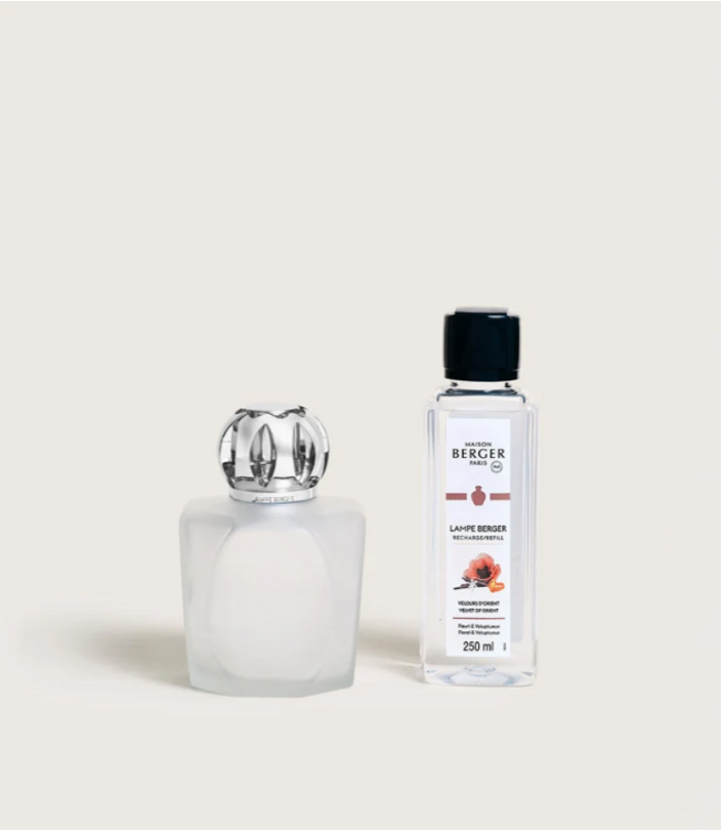 Maison Berger Magical Frosted Fragrance Lamp Gift Set with Velvet of Orient