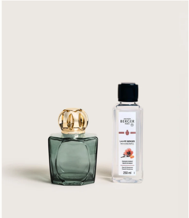 Maison Berger Magical Green Fragrance Lamp Gift Set with Velvet of Orient