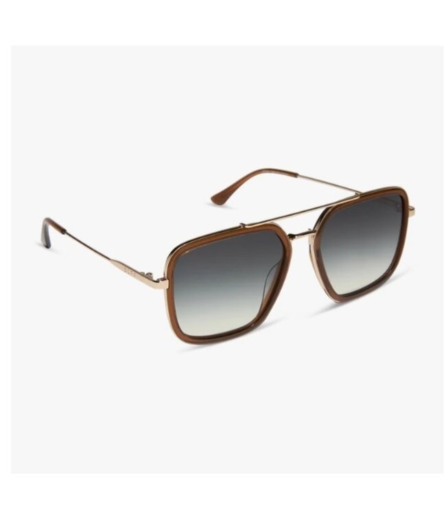 Diff Eyewear Jordan Whiskey Gold Sunglasses