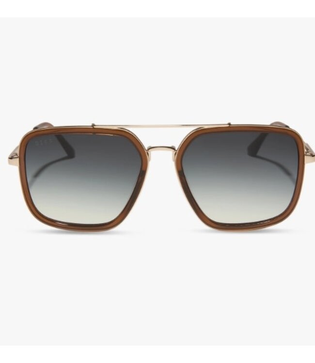 Diff Eyewear Jordan Whiskey Gold Sunglasses
