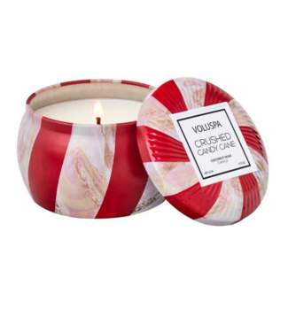 Voluspa Crushed Candy Cane Mini Tin