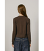 Classic Argyle Button Front Cardigan Espresso Mint