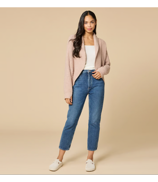 Softies Waffle Marshmallow Cocoon Cardigan Coco