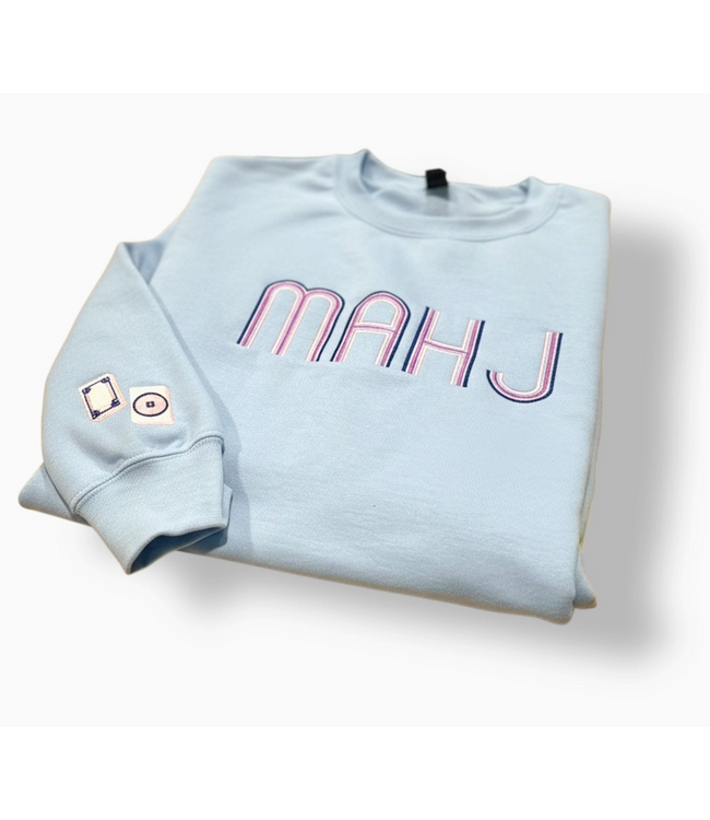 Mahjong Crewneck Sweatshirt Light Blue
