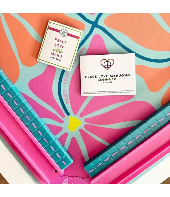 Peace, Love, Mahjong 2026 Beginner MahJong Card