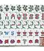 The Southern Peacock Blushing Garden Mahjong Tile Set