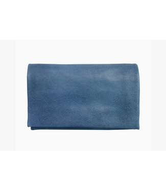 Eloise Handcrafted Leather Wallet Denim