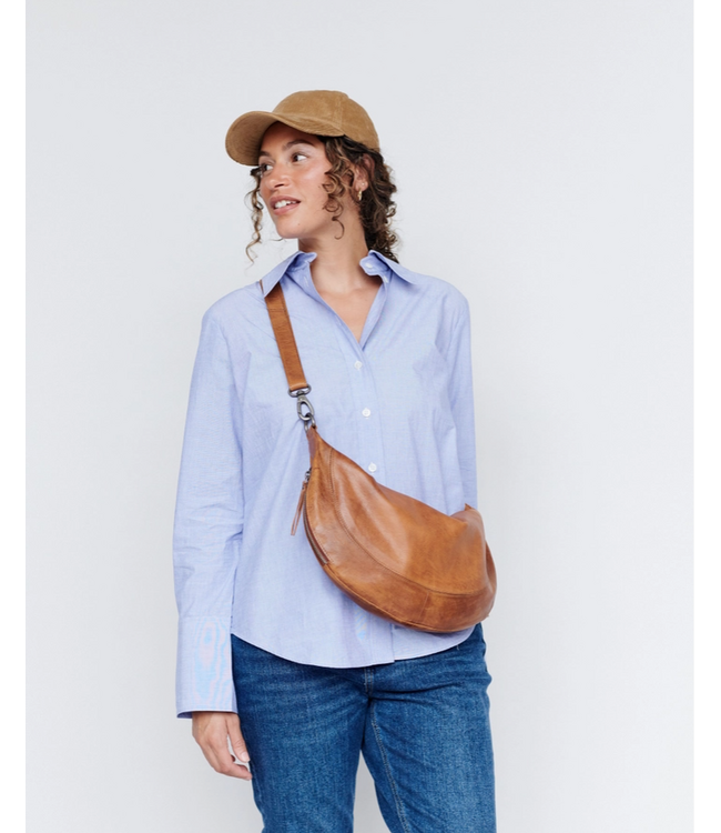 Callie Handcrafted Leather Sling/Crossbody Bag Cobra
