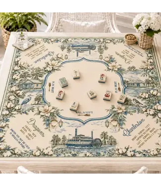 Pat's Monograms The Mahjestic South Mahjong Mat