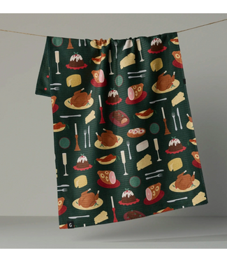 Festive Feast Luxe Kitchen Towel - Holiday 2026