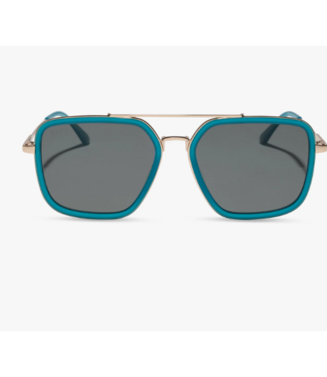 Diff Eyewear Jordan Dark Teal Sunglasses