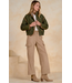 Elan Olive Jacket Curdoroy Trim