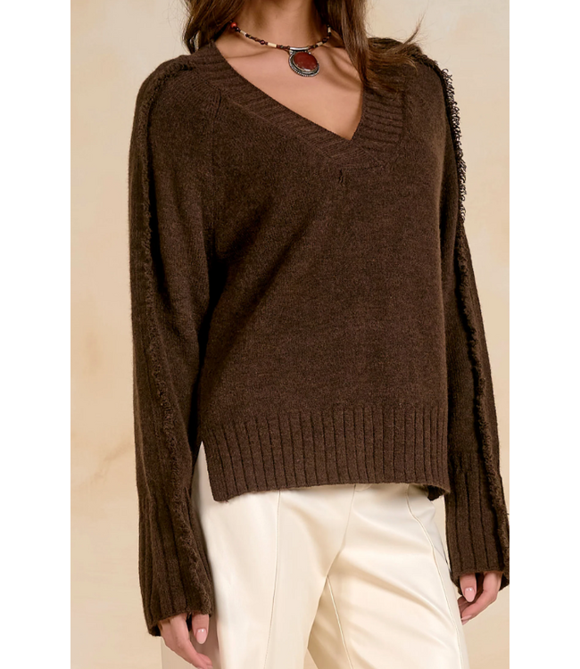 Elan Savoy Sweater Brown