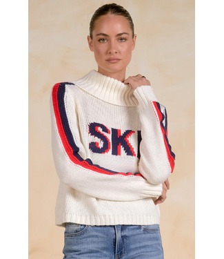Elan Ski Sweater White/Red
